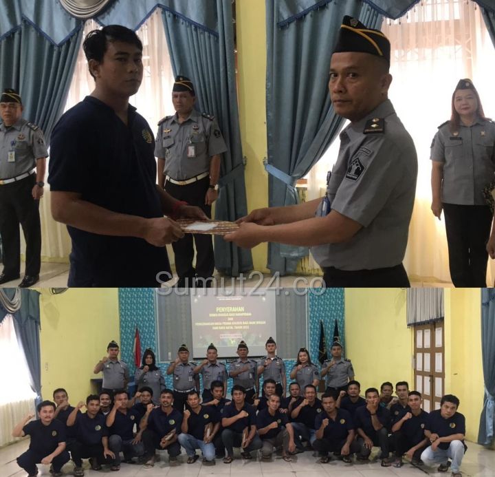 53 Warga Binaan Lapas Kelas IIB Padangsidimpuan Kanwil Kemenkumham Sumut Terima Remisi Natal Tahun 2023.