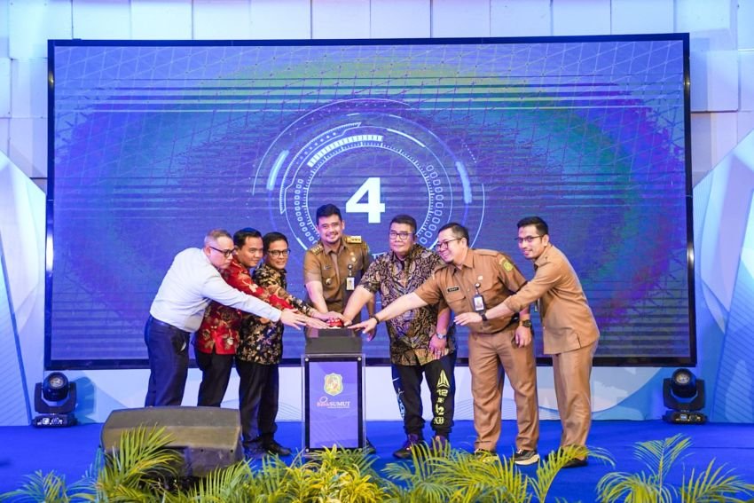 Bobby Nasution Launching Aplikasi Kedai Elektronik Medan (KEdan)