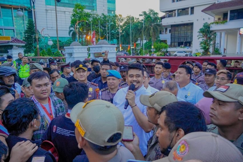 Bobby Nasution Ajak Dialog Massa GMNI, Jawab dan Jelaskan Semua Tuntutan yang Disampaikan