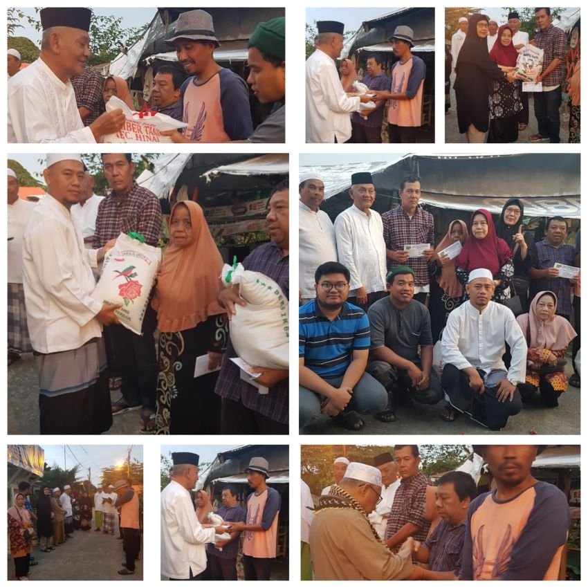 Pengurus STM SPDS, BKM Nurul Muslimin dan Pengajian Al Ummahatush Sholihat Serahkan Bantuan Uang Rp11.250.000 dan 70 Kg Beras untuk 5 Korban Kebakaran