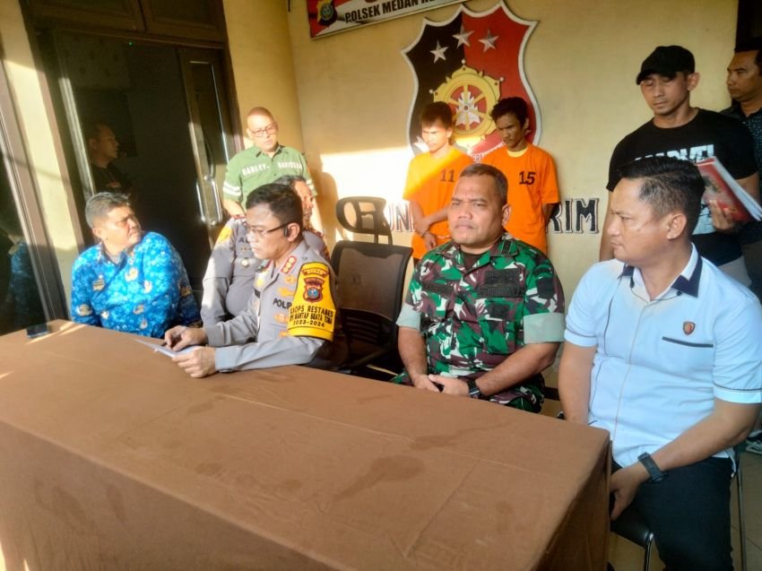 Polsek Medan Helvetia Sergap 2 Orang Komplotan Curanmor