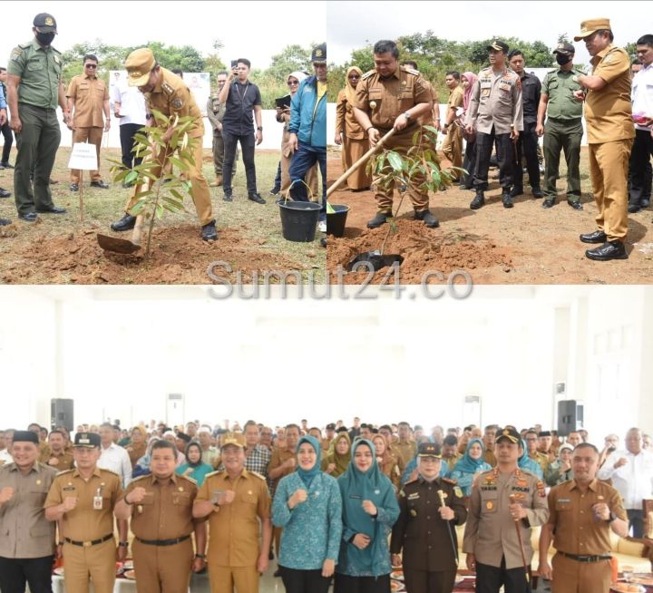 Bupati Tapsel Dolly Pasaribu dan Forkopimda Sambut Kedatangan Pj. Gubernur Sumut di Mess Pemprovsu