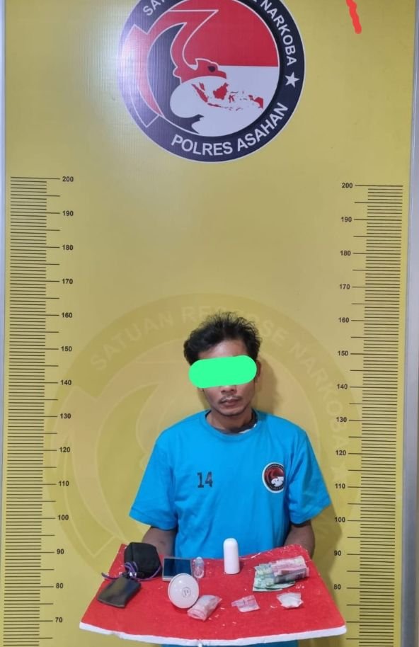 Satres Narkoba Polres Asahan Berhasil Amankan 15,46 Gram Sabu dari SN (34) di Jln. Durian Kel. Kisaran Naga