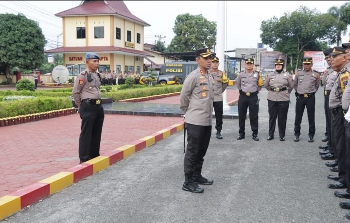 Kapolres Asahan Berikan Arahan Kepada Personel Yang Terlibat OMB Terkait Pelaksanaan Tugas