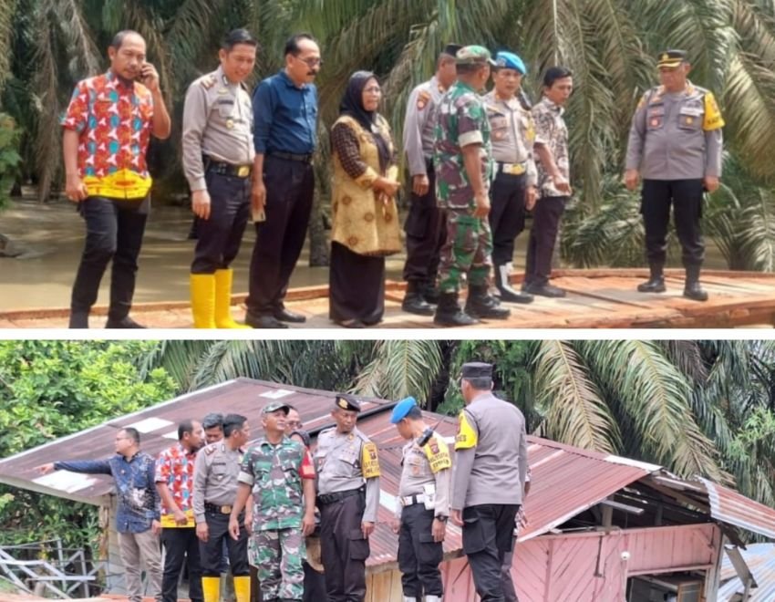 Cek Lokasi Banjir Jembatan Hanyut Jelang Pemilu Kapolres Labusel Pastikan Tak Perlu Pemindahan TPS