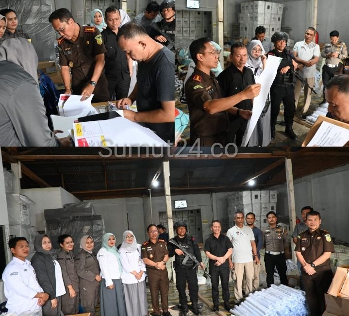 Kajari Padangsidimpuan Sidak dan Pantau Gudang Logistik KPU Kota Padangsidimpuan