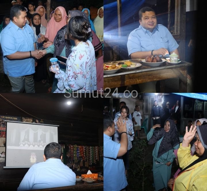 Dolly Pasaribu Nonton Bareng Debat Cawapres Bersama Warga Angkola Barat