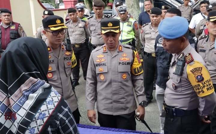 Kapolres Asahan Cek Pemegang Senpi Dinas Polri