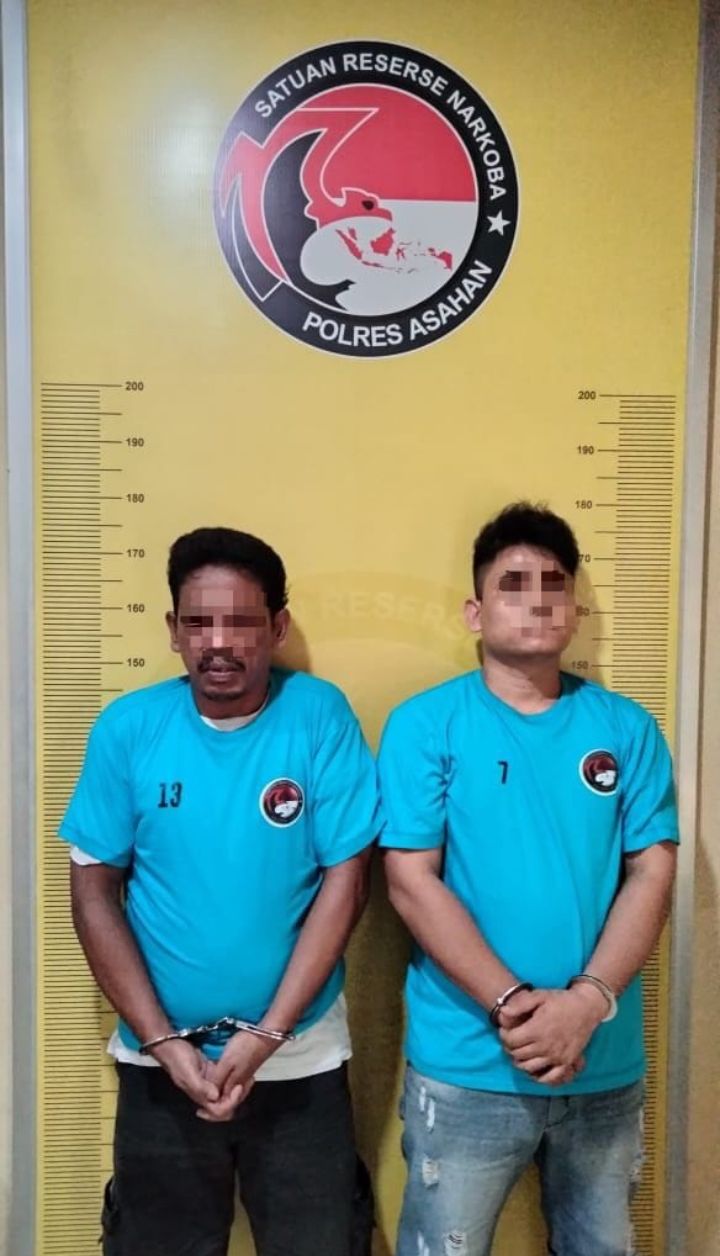 Dua Pria Pengedar Sabu Berhasil Ditangkap Satres Narkoba Polres Asahan