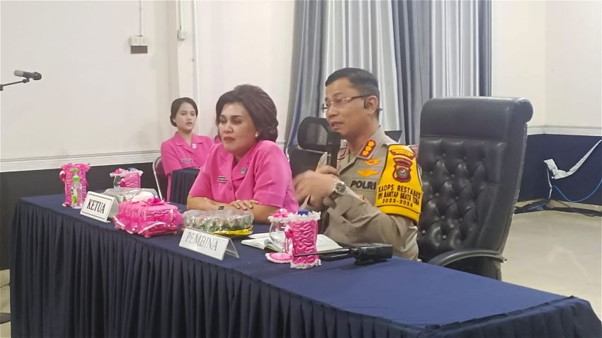 Kombes Pol Teddy Marbun Gelar Tatap Muka dengan Bhayangkari Polrestabes Medan