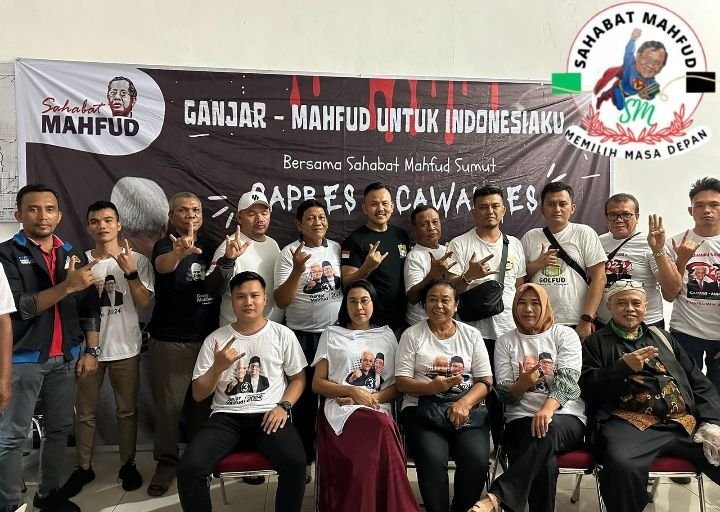 Nobar Debat Capres, Sahabat Mahfud Sumut Sebut Ganjar Pranowo Terus Maju Menjelang Pilpres