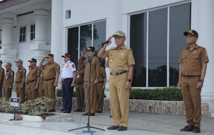 Bupati Asahan Pimpin Apel Gabungan Pertama Tahun 2024