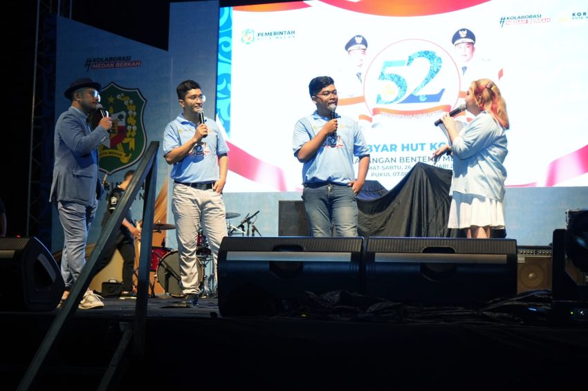 Malam Hiburan Rakyat Semarakan Puncak Perayaan Hut ke 52 Korpri Kota Medan
