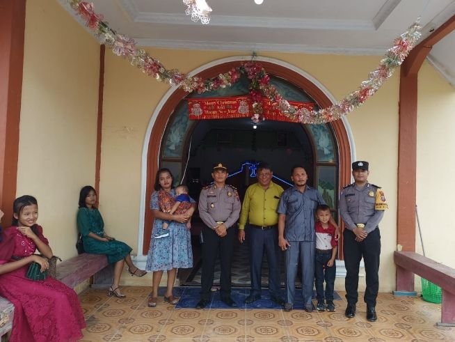 Polsek Sei Kepayang Tingkatkan Pengamanan Tahun Baru 2024 Bersama Kodim 0208 Asahan
