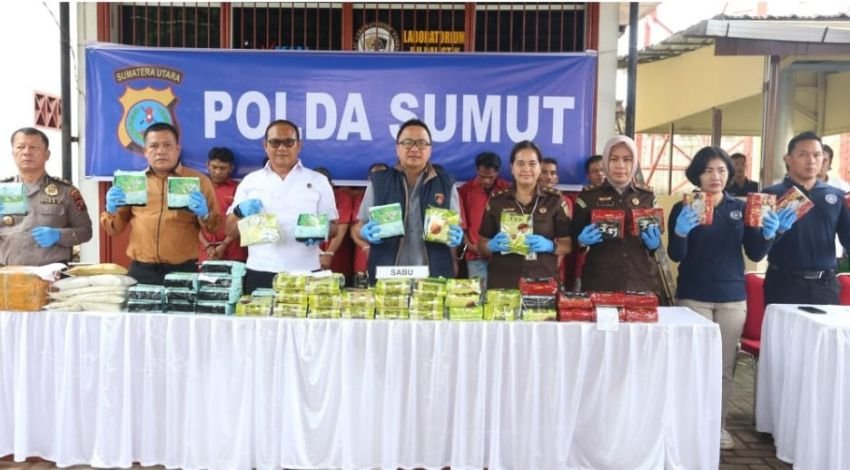Musnahkan Narkoba, Polda Sumut Selamatkan 291.700 Orang