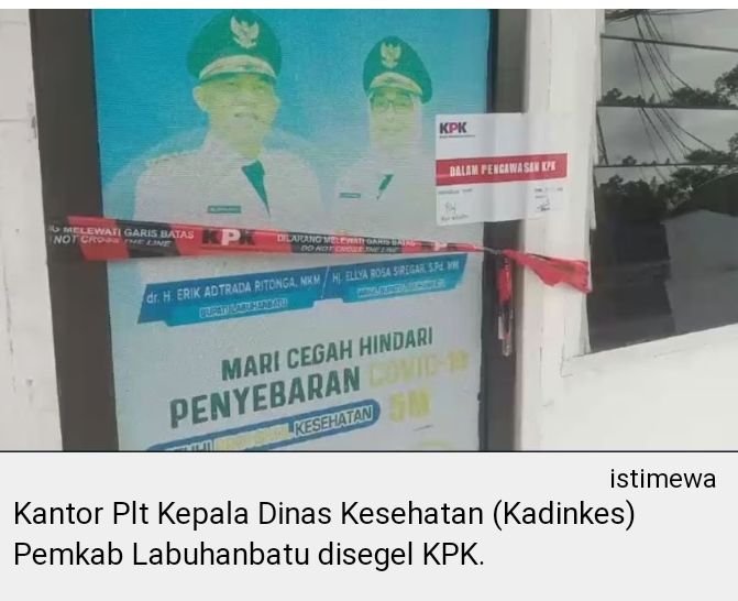 KPK Amankan Lima Pejabat di Labuhanbatu,  Dugaan Kasus Korupsi Dana Bantuan Operasional Khusus (BOK)