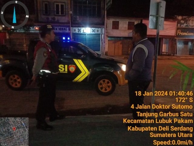 Polresta Deli Serdang Tingkatkan Patroli Blue Light, Cegah Kejahatan Di Malam Hari