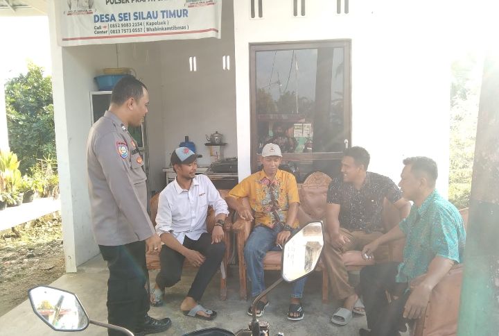 Bhabinkamtibmas Polsek Prapat Janji Cooling System Jelang Pemilu 2024