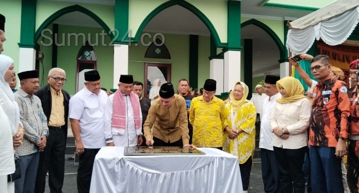Yayasan Haji Anif Resmikan Masjid Al-Musannif Syariful Hasanah di Tapanuli Tengah