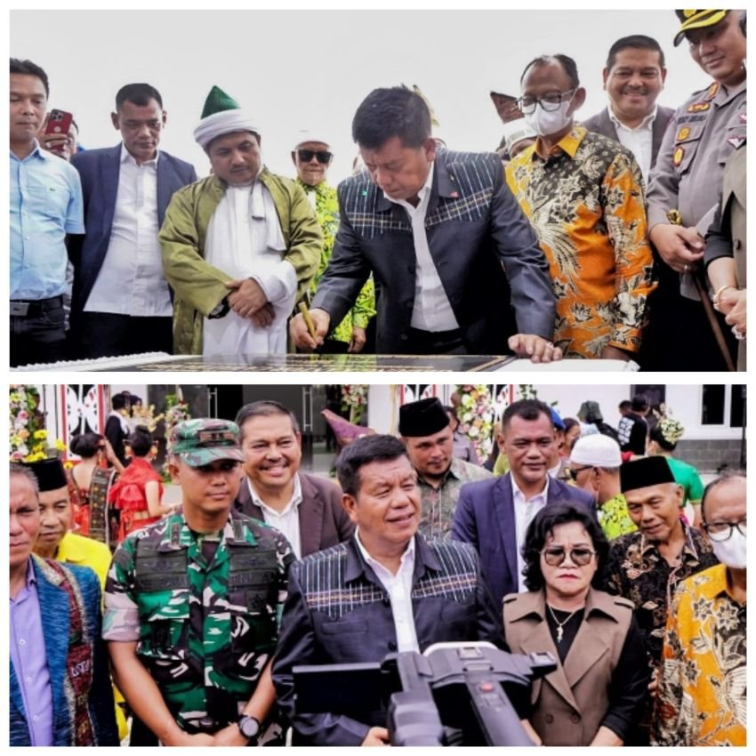 Bupati dan Wakil Bupati Simalungun Resmikan Kantor Camat Bandar