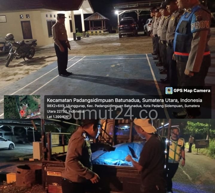 Jelang pemilu Polsek Batunadua Gencarkan Patroli - Razia malam hari