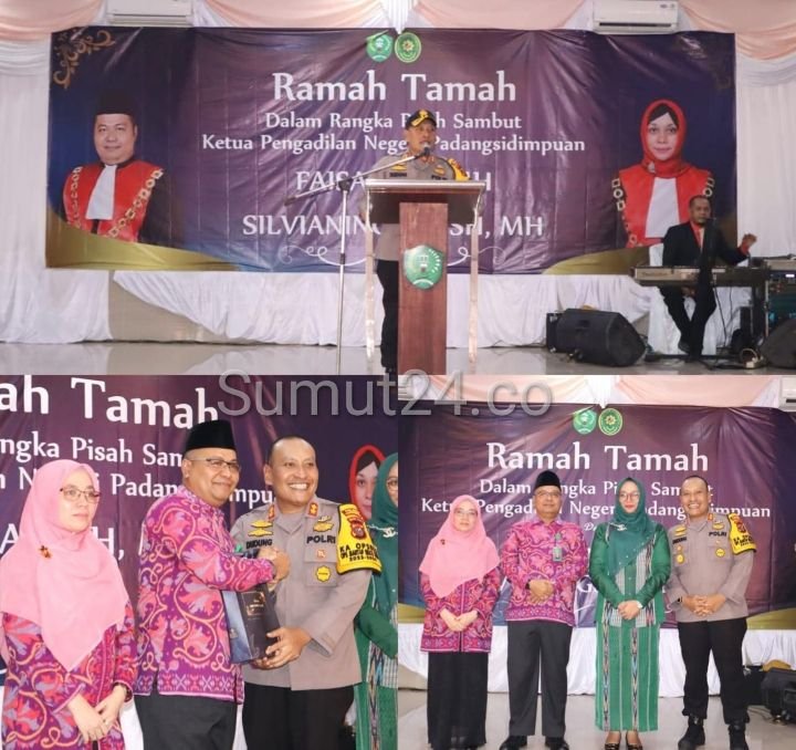 AKBP Dudung Setyawan Hadiri Pisah Sambut Ketua PN Padangsidimpuan