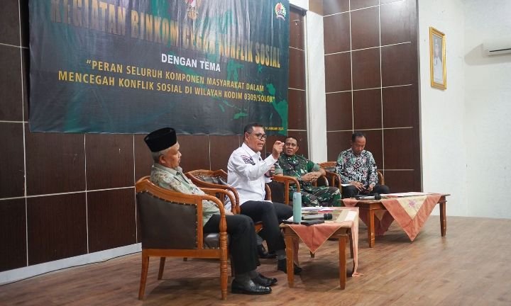 Waas Intel Kasad, Brigjen TNI Antoninho Rangel Da Silva, S. IP, M. Han Hadiri acara Binkom Cegah Konflik Sosial di kabupaten Solok