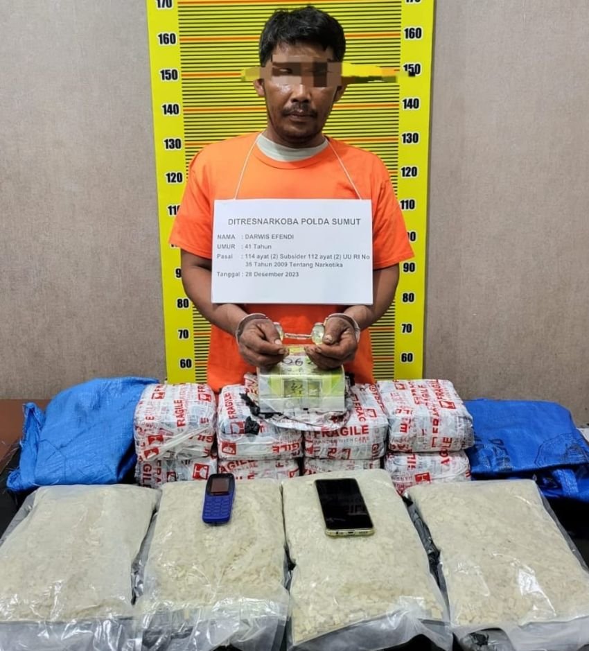 Polda Sumut Ungkap Peredaran Narkoba di Tanjungbalai