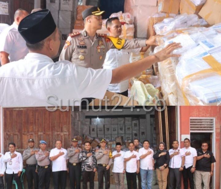 AKBP Yasir Ahmadi Intruksikan Pengawasan Logistik Gudang KPU Tapsel Sipirok Diiperketat