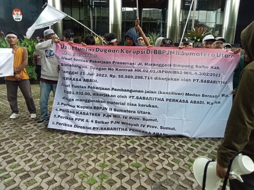 FMPB-SU Kembali Desak KPK RI Usut Proyek BBPJN II Sumatera Utara