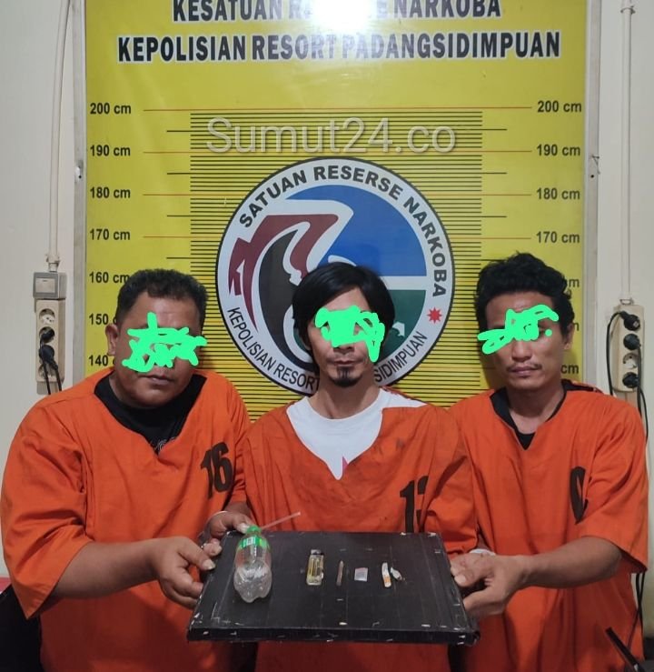 Polres Padangsidimpuan Tangkap Tiga Tersangka Penyalahgunaan Narkoba,Ini Keterangan AKBP Dudung Setyawan