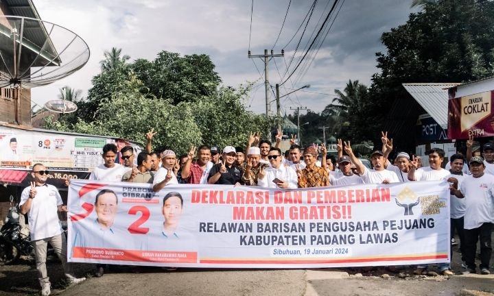 Relawan BPP Palas  Deklarasi Dukungan  Pada Prabowo- Gibran