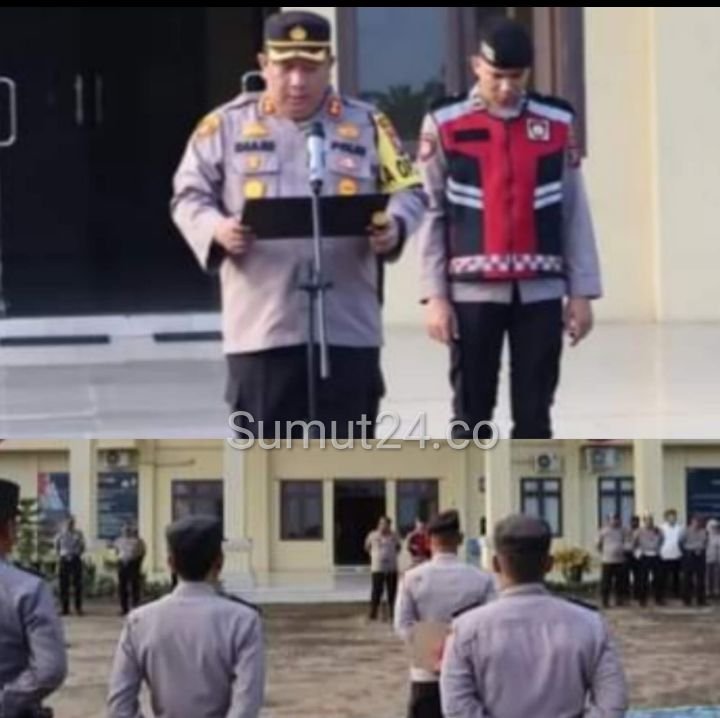 AKBP Diari Astetika Pimpin Apel Pagi Di Polres Padang Lawas, Ini Arahannya