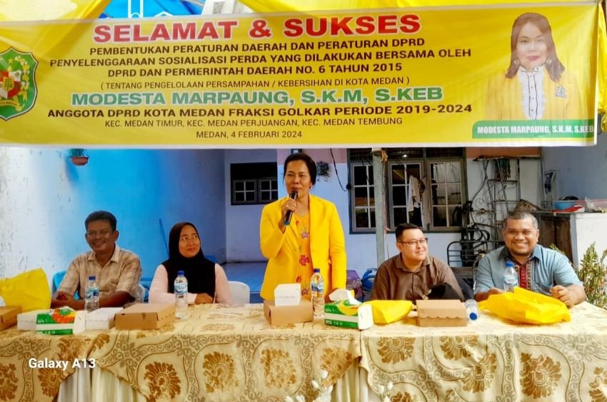 Modesta Marpaung Ajak Masyarakat Medan Dukung Peneraoan Sanksi Tegas Penerapan Perda No 6 Tahun 2015