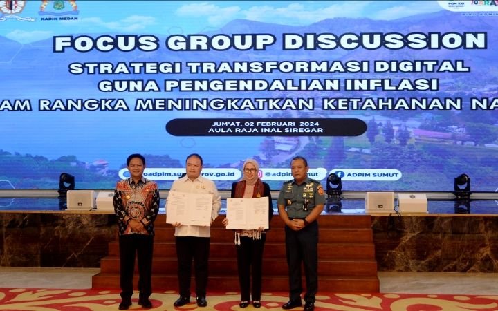 Daya Saing Digital Sumut Naik Peringkat, Pj Gubernur Sumut Optimis Digitalisasi Signifikan Kendalikan Inflasi