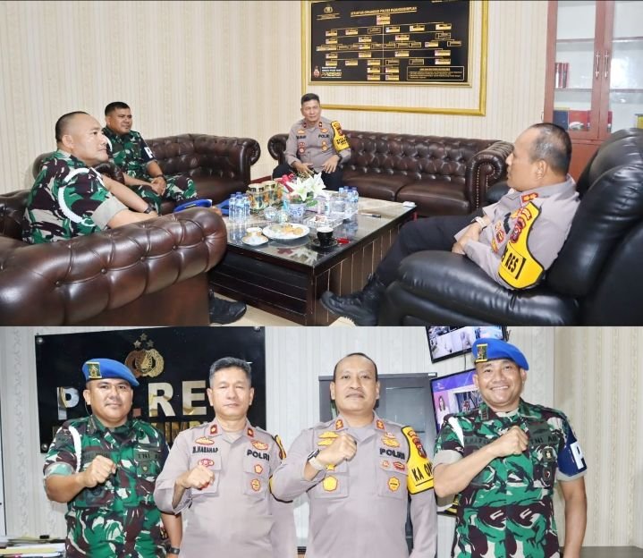 AKBP Dudung Setyawan Sambut Kunjungan Dansubdenpom Baru di Mako Polres Padangsidimpuan
