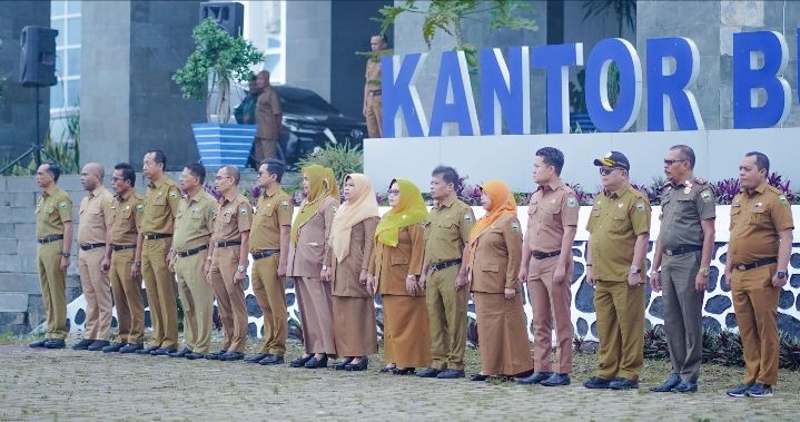 Kepala DPMN Romi Hendrawan, S.Sos, M.Si, PembinaApel Pagi Pemerintah Kabupaten Solok