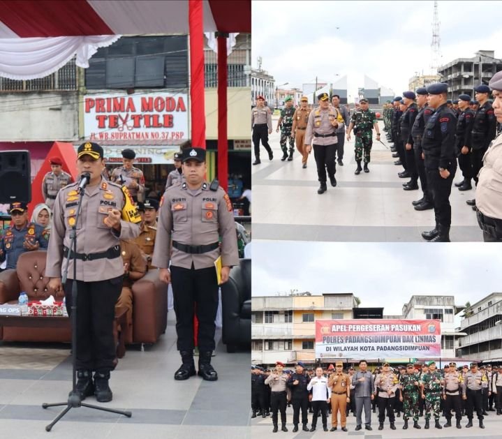 Polres Padangsidimpuan Siap Hadapi Pemilu 2024, AKBP Dudung Setyawan Pimpin Apel Pergeseran Pasukan untuk Pengamanan TPS