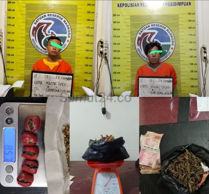 Ratusan Gram Narkotika Diamankan Polres Padangsidimpuan dari Dua Tersangka, Ini Keterangan AKBP Dudung Setyawan