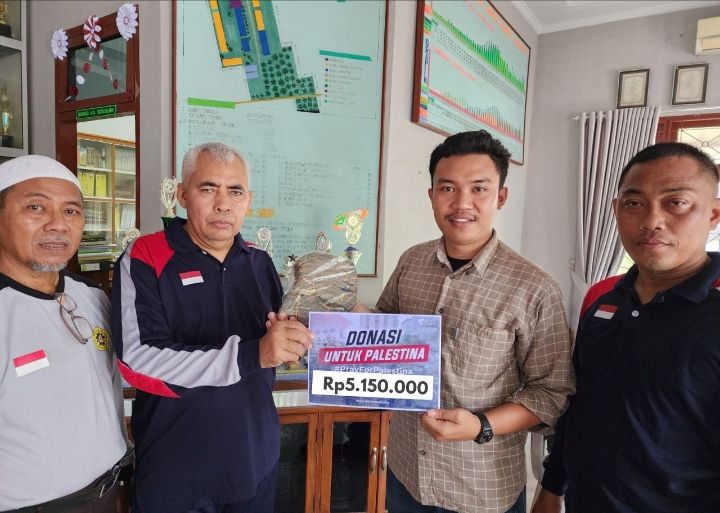 SMK Swasta Budhi Darma Indrapura Salurkan Donasi Peduli Palestina
