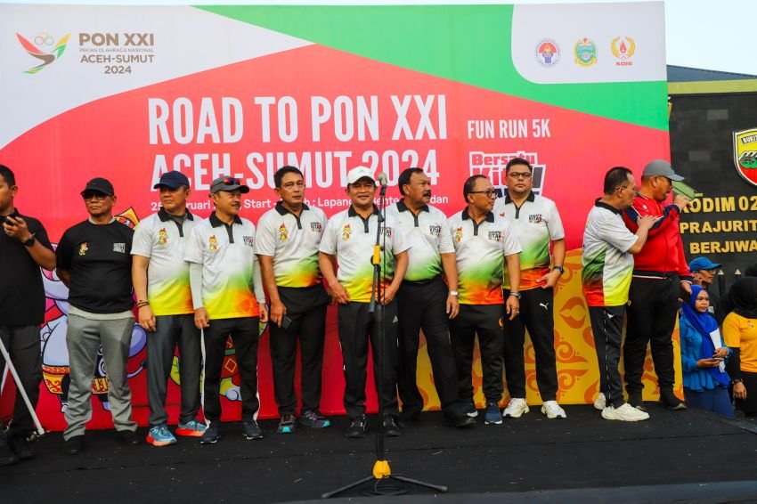 Ribuan Masyarakat Semarakkan Road To PON XXI, Pj Gunernur Sumut Harap Tumbuhkan Rasa Memiliki