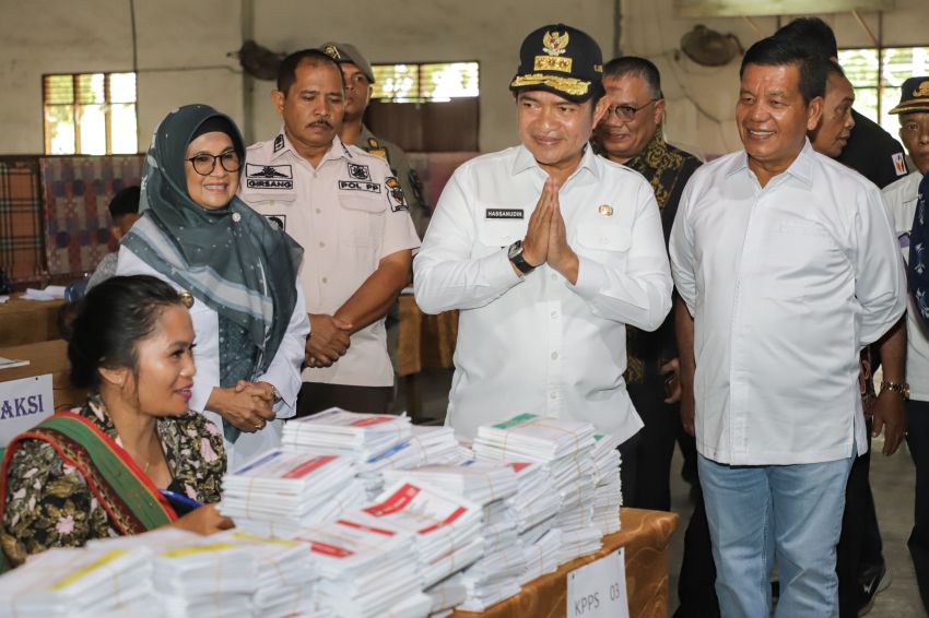Wali Kota Siantar mendampingi Forkopimda monitoring Penyelenggaraan Pemilu