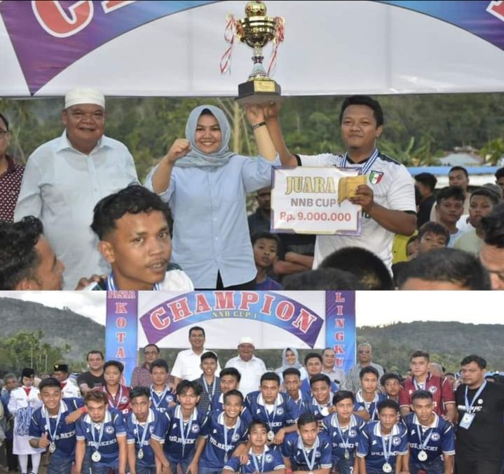 Saksikan Partai Final Sepak Bola, Atika Azmi Nasution : Silaturrahmi Jangan Terputus Hanya Karena Kompetisi