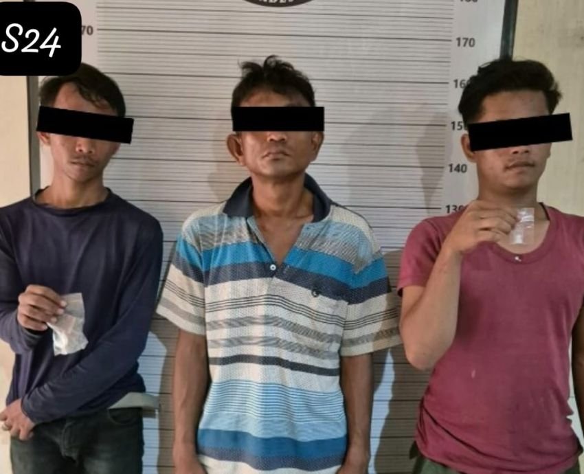 Gerebek Bantaran Rel KA Tembung, Sat Narkoba Polrestabes Medan Ringkus 3 Pengedar Narkoba