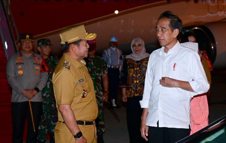 Pj Gubernur Sumut Sambut Kedatangan Presiden di Kualanamu