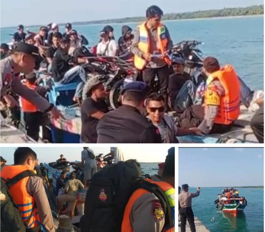 Kawal Logistik Pemilu ke Pulau Hinako, 2 Personel Polres Nias Bertarung Dengan Ombak Samudra Hindia