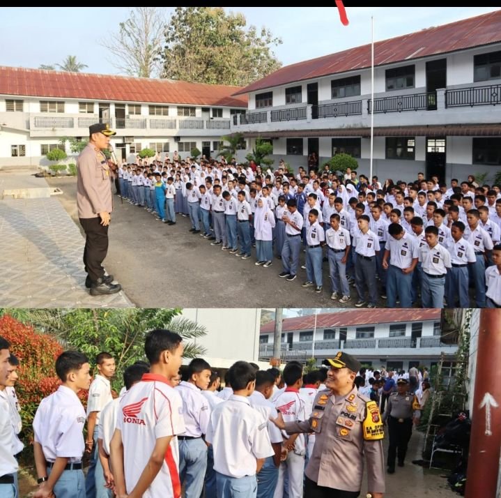 Arahan AKBP Dudung Setyawan Ciptakan Harkamtibmas bersama Pelajar SMK S Teruna Padangsidimpuan