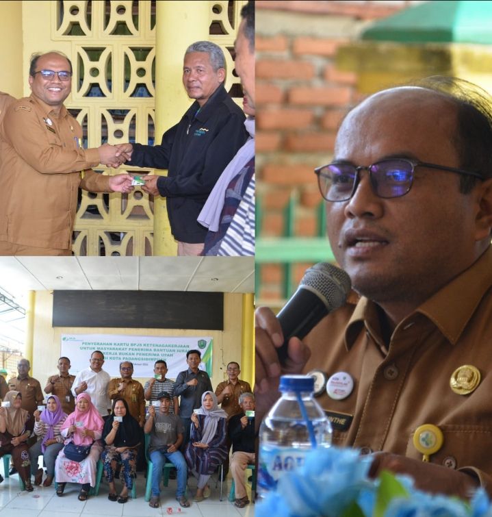 Pj. Wali Kota Letnan Dalimunthe Ucapkan "Terimakasih dan Apresiasi" ,  Hadiri Penyerahan Kartu BPJS Ketenagakerjaan 5.000 Masyarakat Padangsidimpuan