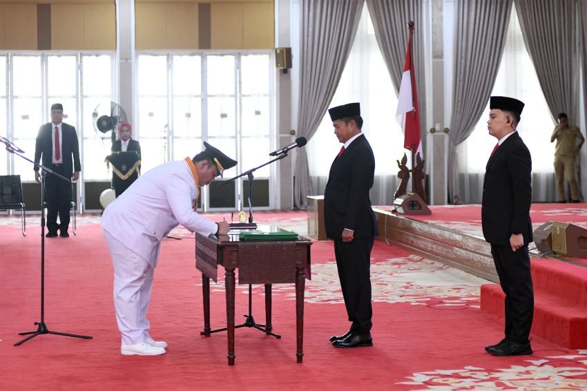 Lantik Walikota Gunungsitoli,  Pj Gubernur Sumut Minta Pertahankan Peningkatan IPM