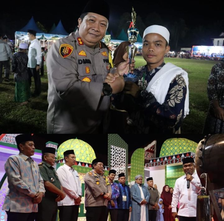 Kapolres AKBP Diari Astetika Hadiri Penutupan MTQ Ke-15 Tahun 2024 Tingkat Kabupaten Palas